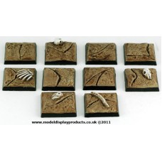 25mm x 25mm Square/Fanasy Cracked Earth Terrain Bases
